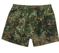 Brandit Men's Flecktarn Boxer Shorts, M, 100% Cotton, Army Theme, Button Fly, High Wearing Comfort