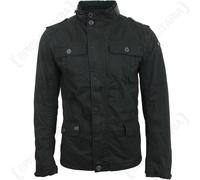 Brandit Britannia Jacket - Black Coat Mens Smart Military Hood All Sizes
