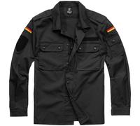 Brandit BW Field Tunic Mens Military Streetwear Overshirt Workwear Jacket Black
