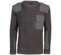 Brandit BW Pullover Warm Mens Jumper Reiforced Knitwear Military Anthracite