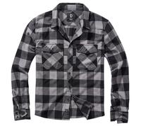 Brandit Check Long Sleeve Shirt Black,Grey S Men