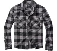 Brandit Check Long Sleeve Shirt Black,Grey 6XL Men