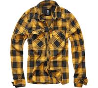 Brandit Check Shirt, black-yellow, size 2XL for Men