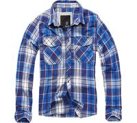 Brandit Check Shirt Long Sleeve, Color: navy, Size: M