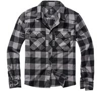Brandit Check Shirt Long Sleeve, color: blk+charco, size: 3XL