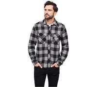 Brandit Check Long Sleeve Shirt Black,Grey XL Men