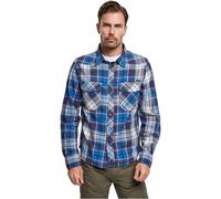 Brandit Check Long Sleeve Shirt White,Blue M Men