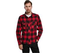 Brandit Check Shirt Long Sleeve, Color: red/black, Size: 5XL