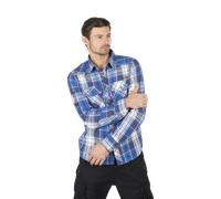 Brandit Check Shirt Long Sleeve, color: navy, size: L