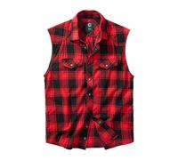 Gingham sleeveless shirt Brandit Rouge 5XL