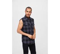 Brandit Checked Sleeveless Men's Flannel Shirt 100% Cotton Button-Down