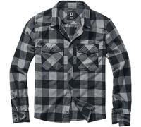 Brandit Checkshirt Flanel Shirt black charcoal M