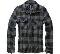 Brandit Checkshirt Flanel Shirt black grey M