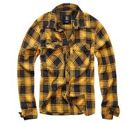 Brandit Checkshirt Long-sleeved Shirt black yellow M