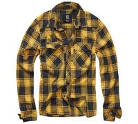 Brandit Checkshirt Long-sleeved Shirt black yellow S