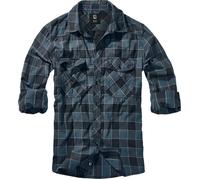 Brandit Checkshirt Long-sleeved Shirt blue grey black S