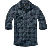 Brandit Checkshirt Longsleeve blue grey black M