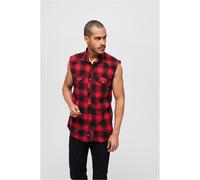 Brandit Checkshirt Sleeveless Men Top Shirt Sleeveless Casual Shirt Checkered