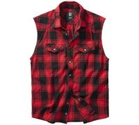 Brandit Checkshirt Sleeveless Red / Black Size Small