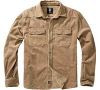 Brandit Classic Corduroy Shirt, brown, size 5XL for Men
