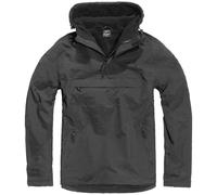 Brandit Classic Tactical Windbreaker Hooded Combat Anorak Warm Mens Jacket Black