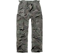 BRANDIT COMBAT CARGO HUNTING TROUSERS VINTAGE US M65 PANTS WOODLAND CAMOUFLAGE