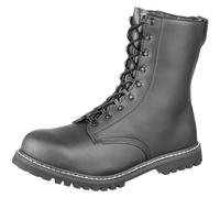 Brandit Combat Para Boots Faux Fur Steel Cup Leather Security Footwear Black
