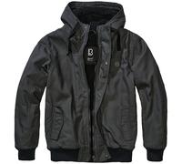 Brandit Essential Jacket Mens Hood Winter Warm Teddy Coat Anthracite
