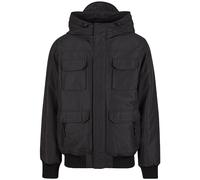Brandit Exploration Jacket Mens Outdoor Hooded Field Utility Coat Black