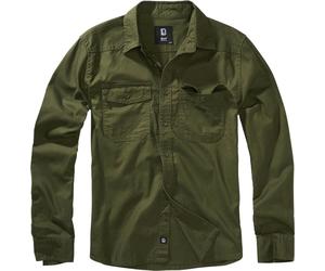 Brandit Flanell Shirt, green, size L for Men