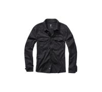 Brandit Flannel Long Sleeve Shirt Black M Men