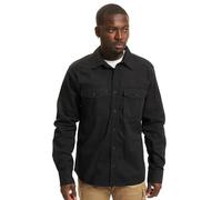 Brandit Flannel Long Sleeve Shirt Black S Men
