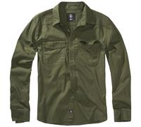 Brandit Flannel Long Sleeve Shirt Green 6XL Men