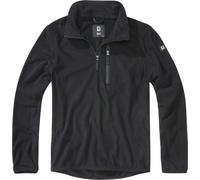 Brandit Fleece Half Zip Sweater, black, size 5XL