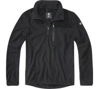 Brandit Fleece Half Zip Sweater, black, size L