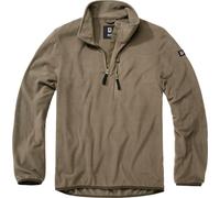 Brandit Fleece Half Zip Sweater, olive, size XL