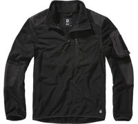 Brandit Fleece Ripstop Half Zip Sweater, black, size 7XL