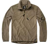 Brandit Fleece Ripstop Half Zip Sweater, green, size 3XL for Men