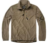 Brandit Fleece Ripstop Half Zip Sweater, olive, size XXL
