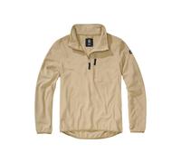 Brandit Fleece Troyer Jacket Fleece Reverse Zipper Collar S- 7XL Men