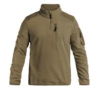 Brandit Fleece Ripstop Half Zip Sweater, green, size M for Men