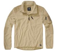 Brandit Fleece Ripstop Half Zip Sweater, beige, size 6XL for Men