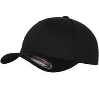 Brandit Flexfit Wooly Combed Cap, black, size L/XL