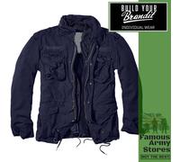 Brandit Giant M65 Jacket Mens Field Military Army Parka Coat With Liner Navy