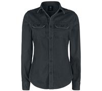 Brandit Girls Vintage Shirts Longsleeve Long-sleeved Shirt black L