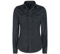Brandit Girls Vintage Shirts Longsleeve Long-sleeved Shirt black S
