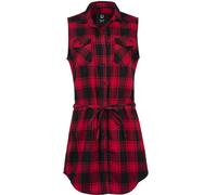 Brandit Gracey sleeveless Longshirt, black-red, size L for Women