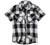 Brandit Half Sleeve Check Shirt White/black Size Xxxxxx Large