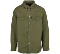 Brandit Heavy Twill Shirt Mens Heavyweight Cotton Duty Work Button Olive