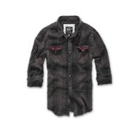Brandit Check Duncan Long Sleeve Shirt Black 7XL Men